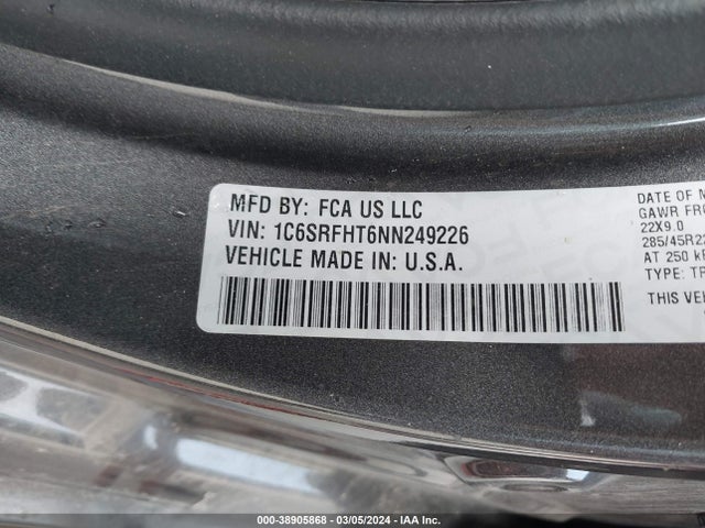RAM 1500 2022 1C6SRFHT6NN249226 Image 9