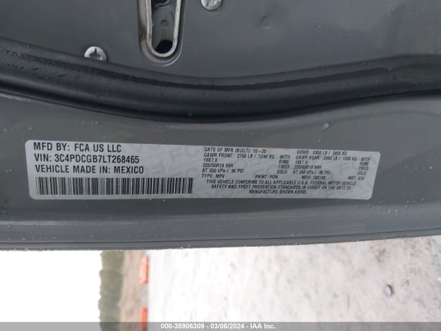 Dodge Journey Crossroad 2020 3C4PDCGB7LT268465 Image 9