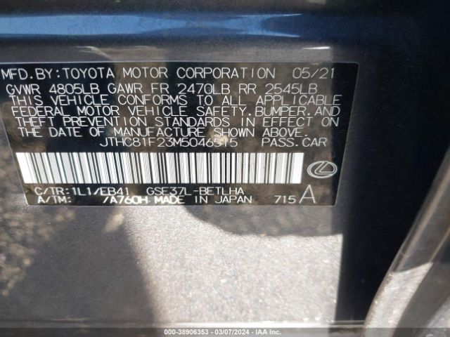 JTHC81F23M5046515 Lexus IS 300