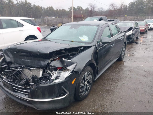 Hyundai Sonata Blue 2021 KMHL24JJ1MA033512 Image 2