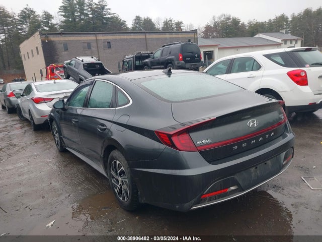 Hyundai Sonata Blue 2021 KMHL24JJ1MA033512 Image 3
