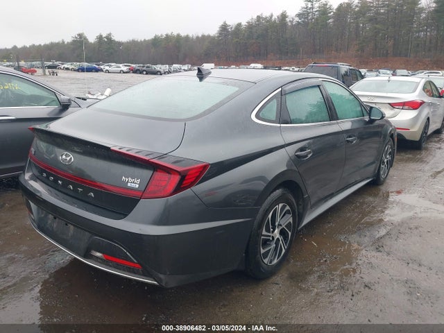 Hyundai Sonata Blue 2021 KMHL24JJ1MA033512 Image 4