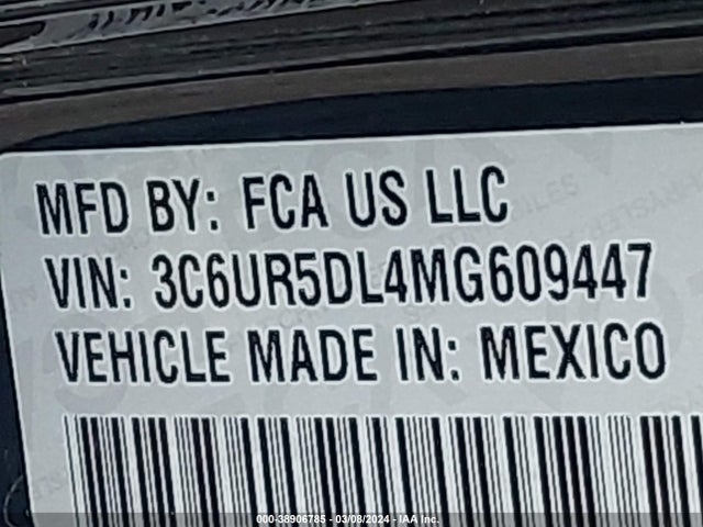RAM 2500 Lone Star Regular Cab 4x4 8' Box 2021 3C6UR5DL4MG609447 Image 9