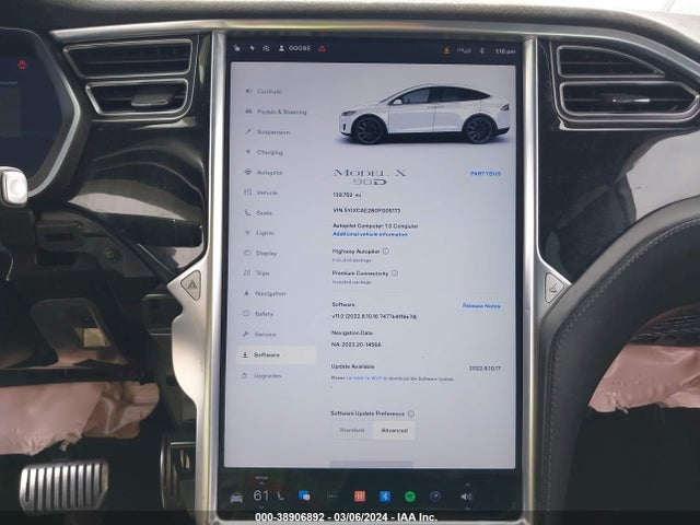Tesla Model X 60d/70d/75d/90d 2016 5YJXCAE28GF005173 Image 7