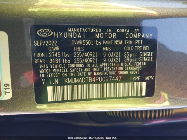 KMUMADTB4PU097447 Genesis Gv70 2.5t Awd