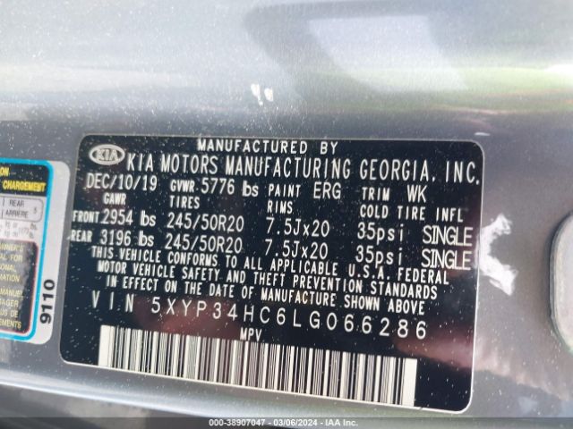 5XYP34HC6LG066286 KIA Telluride Ex