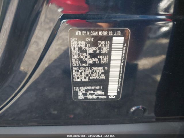 JN8AZ2NE9J9192515 Infiniti QX80