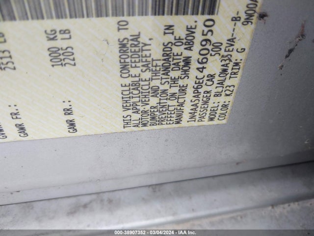 Nissan Maxima 3.5 S/3.5 Sv 2014 1N4AA5AP6EC460950 Image 9