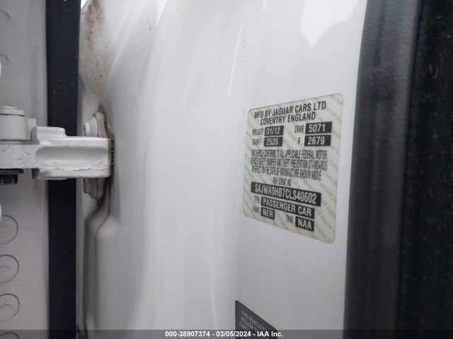 2012 JAGUAR XF SAJWA0HB7CLS40602 Photo 8