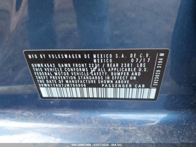 3VWH17AU7JM750906 Volkswagen Golf Alltrack Tsi S/tsi Se/tsi Sel