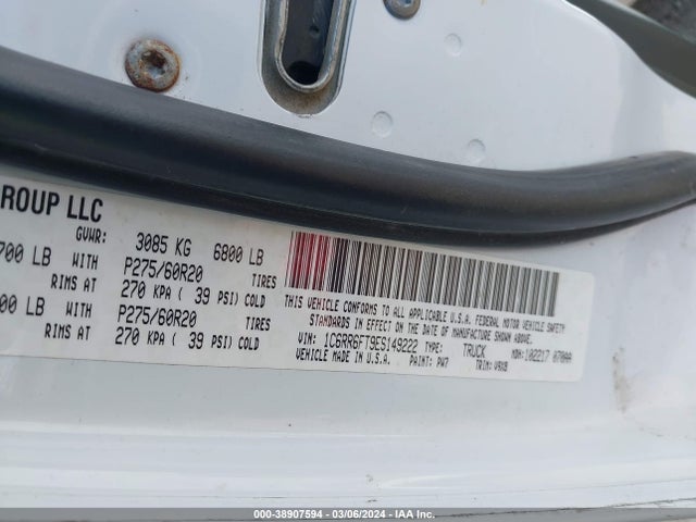 RAM 1500 Express 2014 1C6RR6FT9ES149222 Image 9