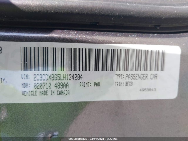 Dodge Charger Sxt Rwd 2020 2C3CDXBG5LH134284 Image 9