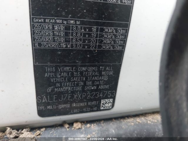 SALEJ7EXXP2234753 Land Rover Defender 110 S
