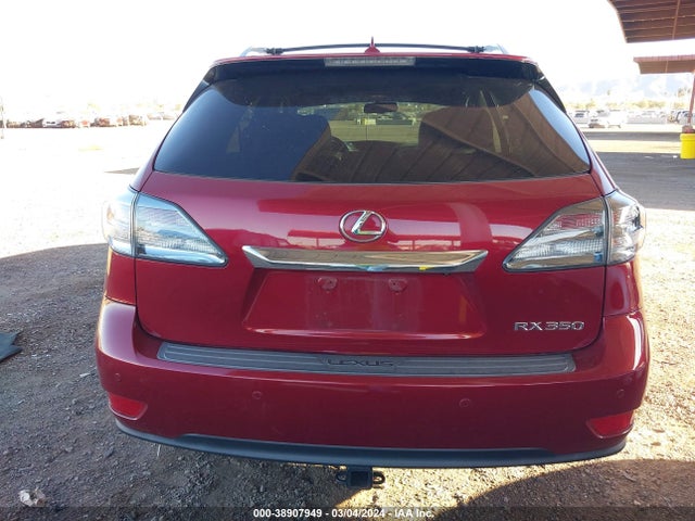 2012 LEXUS RX 350 VIN: 2T2BK1BA5CC139142