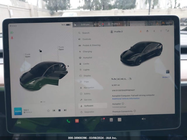 5YJ3E1EA0PF661447 Tesla Model 3 Rear-wheel Drive