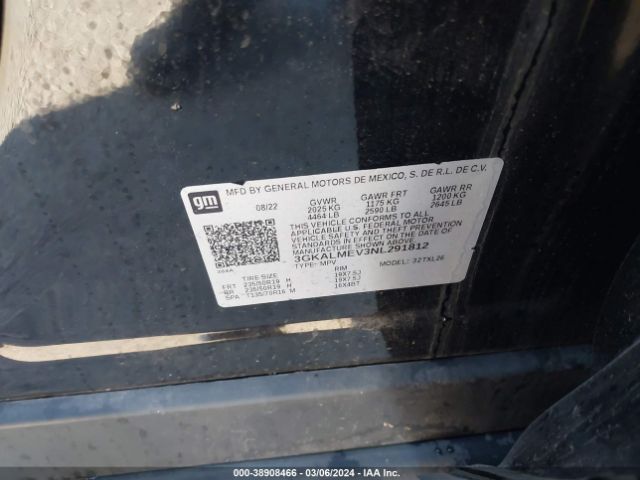 3GKALMEV3NL291812 GMC Terrain Fwd Sle