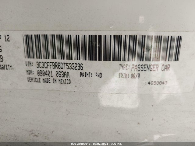 2013 FIAT 500 3C3CFFBR8DT533236 Photo 8