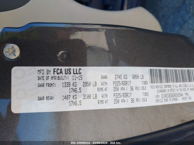 2C4RDGBG6GR203344 Dodge Grand Caravan American Value Pkg