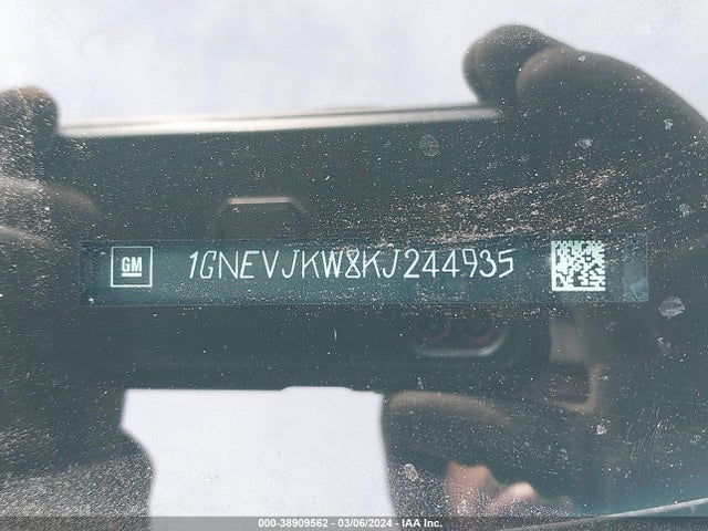 Chevrolet Traverse Rs 2019 1GNEVJKW8KJ244935 Image 9