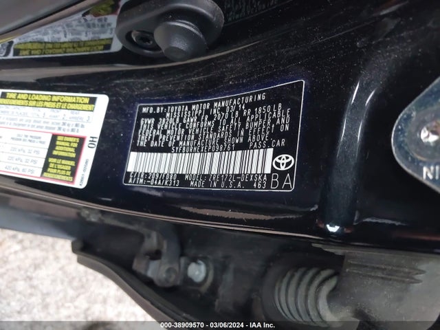 Toyota Corolla S Plus 2014 5YFBURHEXEP098761 Image 9