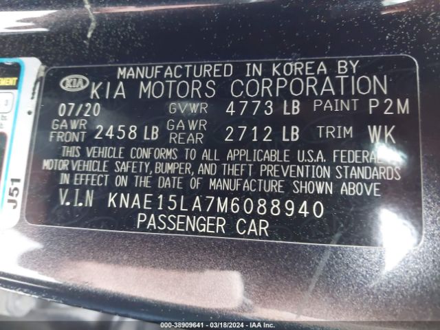 KNAE15LA7M6088940 KIA Stinger Gt-line