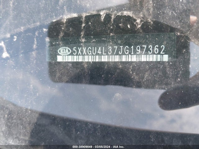 KIA OPTIMA EX 2018 5XXGU4L37JG197362 Image 9