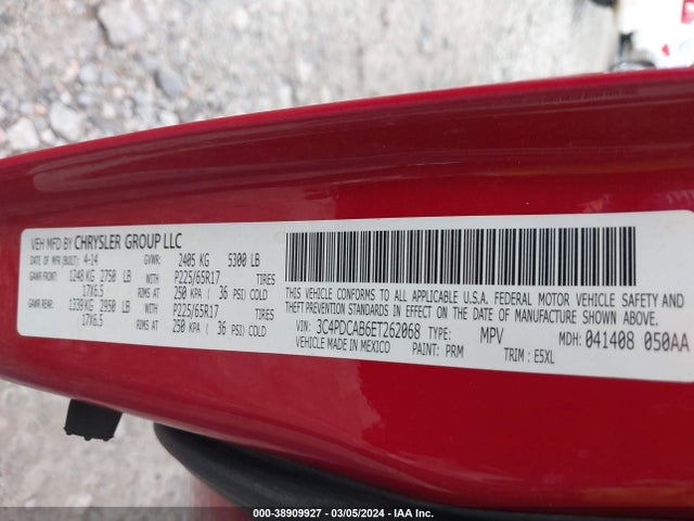 Dodge Journey American Value Pkg 2014 3C4PDCAB6ET262068 Image 9