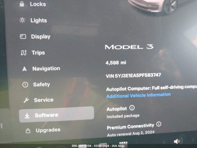 Tesla Model 3 Rear-wheel Drive 2023 5YJ3E1EA5PF583747 Image 7