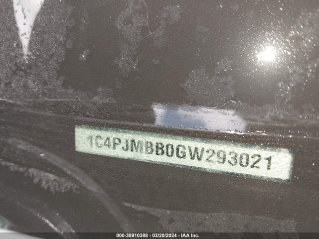 Aukcja sprzedaży 2016 Jeep Cherokee Trailhawk, vin: 1C4PJMBB0GW293021, numer aukcji: 38910388