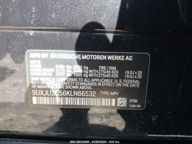 5UXJU2C56KLN66532 BMW X5 Xdrive50i