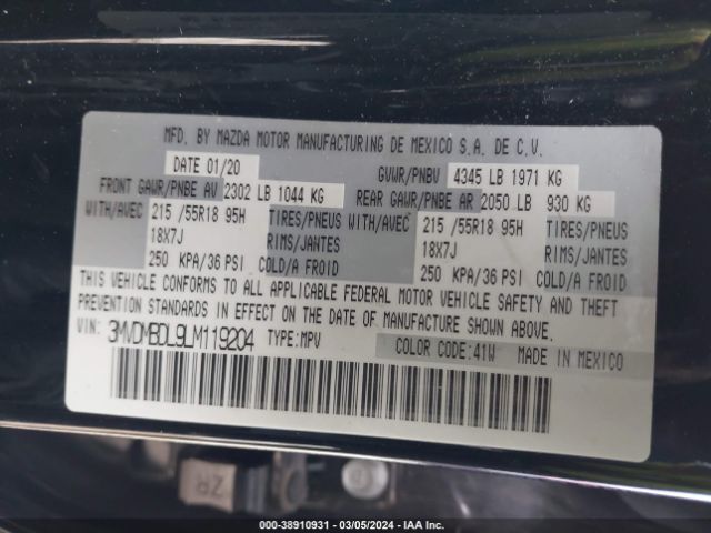 3MVDMBDL9LM119204 Mazda Cx-30 Preferred Package