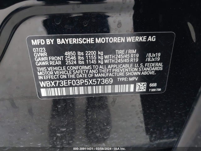 WBX73EF03P5X57369 BMW X1 Xdrive28i