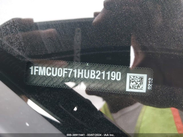 Ford ESCAPE S 2017 1FMCU0F71HUB21190 Image 9