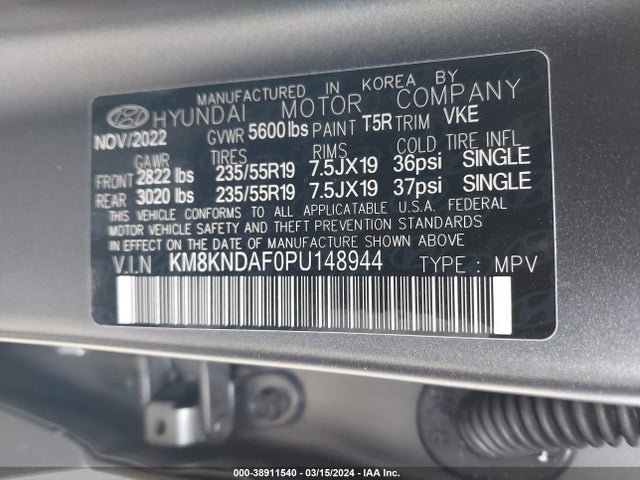 Hyundai Ioniq 5 Sel 2023 KM8KNDAF0PU148944 Image 9