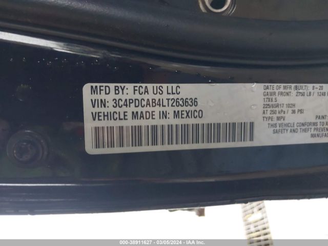 3C4PDCAB4LT263636 Dodge Journey Se Value