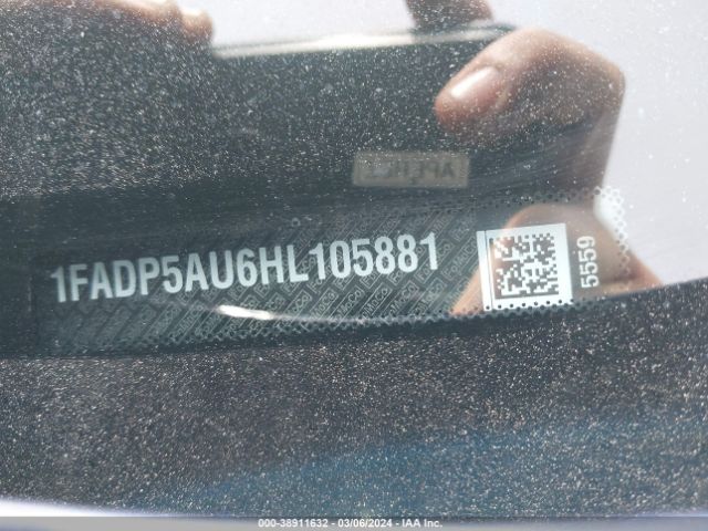 1FADP5AU6HL105881 Ford C-max Hybrid Se