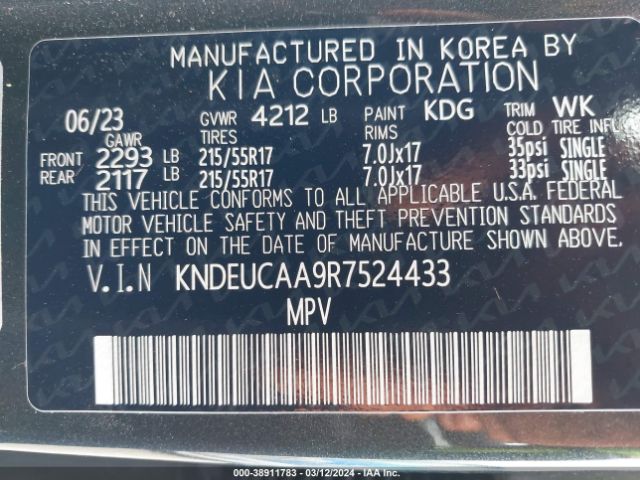 KNDEUCAA9R7524433 KIA SELTOS S