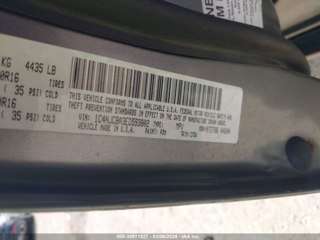 1C4NJCBA3ED593802 Jeep Compass Sport