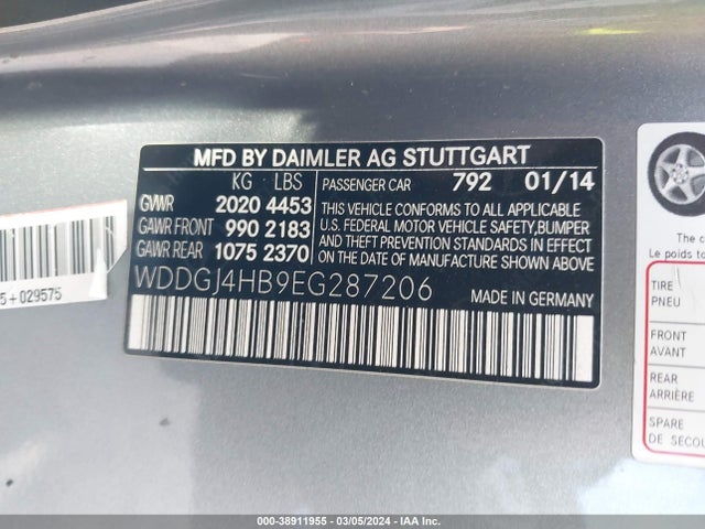 Mercedes-Benz C 250 2014 WDDGJ4HB9EG287206 Image 9