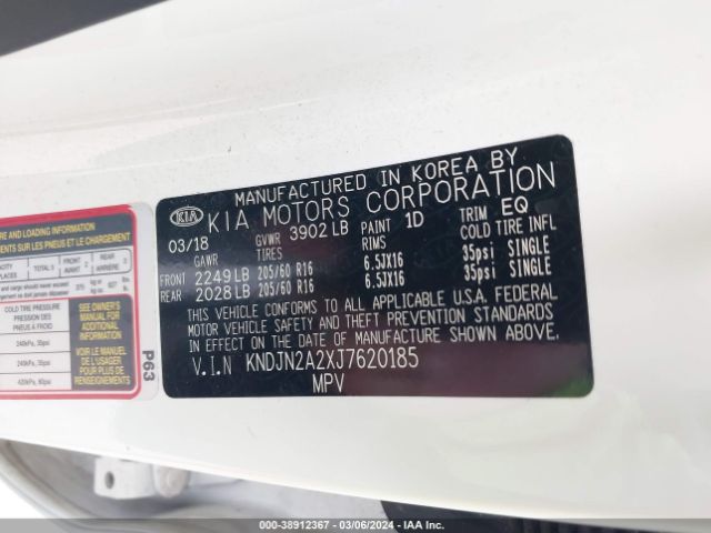 KNDJN2A2XJ7620185 KIA Soul