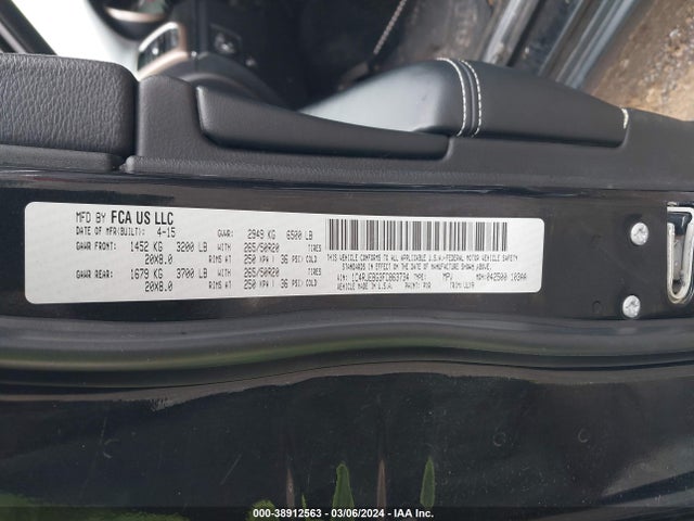 Jeep Grand Cherokee Limited 2015 1C4RJEBG3FC863734 Image 9