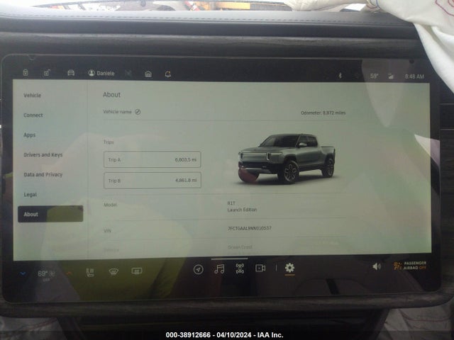 Rivian R1t Launch Edition 2022 7FCTGAAL9NN010537 Image 7
