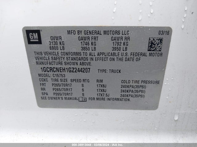 Chevrolet Silverado 1500 Ls 2016 1GCRCNEH1GZ244207 Image 9