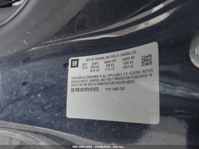 Chevrolet Camaro 2ls 2015 2G1FB1E37F9151972 Image 9