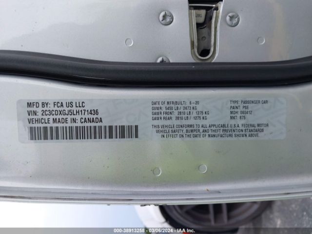2C3CDXGJ5LH171436 Dodge Charger Scat Pack Rwd