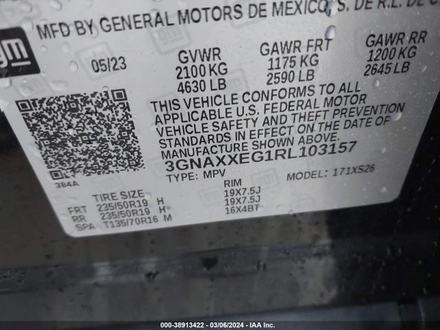 Chevrolet Equinox Awd Premier 2024 3GNAXXEG1RL103157 Image 9