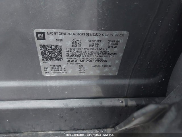 GMC Terrain Sle 2019 3GKALMEV5KL205556 Image 9