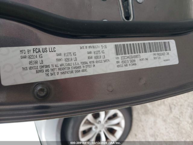 2C3CCAAG3GH268573 Chrysler 300 Limited
