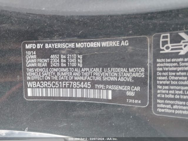 WBA3R5C51FF785445 BMW 435i Xdrive