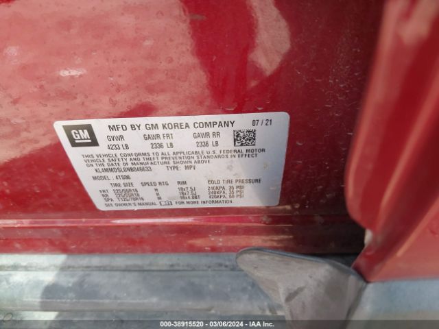 KL4MMDSL0NB046633 Buick Encore Gx Fwd Select